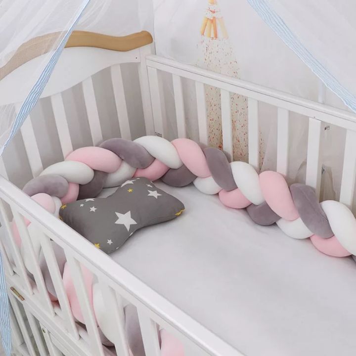 Mini crib hot sale bumper pad