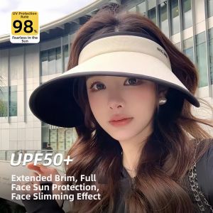 UPF50+ Womens New 2026 Summer Double Layer Sun Hat