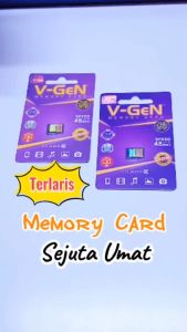 Memory Card Micro SD V-GEN 4GB / 8GB / 16GB / 32GB Class 6 SPEED UP TO 48MB/s