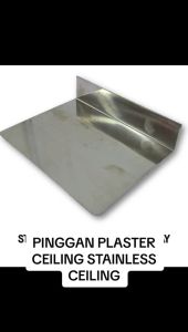 STAINLESS STEEL PLASTERING TRAY 7 X 9 IN FOR PLASTER CEILING WORKS
