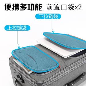 Oxford Cloth Luggage Bag with Combination Lock Travel Suitcase Large Capacity 24 28 Inch Pull Rod for Men And Women