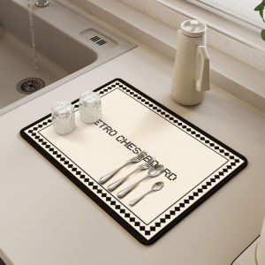 Non-slip Retro Checkered Drain Pad