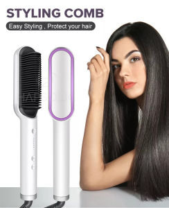 Catok Rambut Sisir Catok Sisir Pelurus Hair Straightenera