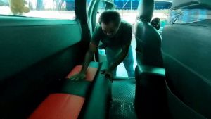 ROYALCAB V1 เบาะแค็บ Frontier ปี 1998-2005 | นิสสัน ฟรอนเทียร์ D22 NISSAN เบาะรองนั่ง PVC 6D กระบะแคป |