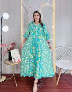 dres Maura motif batik cap kekinian enak di pakai bahan adem dan tidak nerawang
