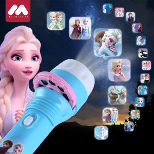 MAIMITONG | Glowing Elsa Cartoon Projection Flashlight Creative Gift