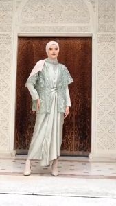 NAIRA Dress Kondangan Baju Muslim Lebaran Terbaru Gamis brokat Tunangan modern Polos