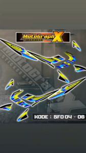 [NEW DESIGN] Stiker Striping Motor Suzuki Satria FU Old – Desain Sporty Elegan SFO 4 RACING