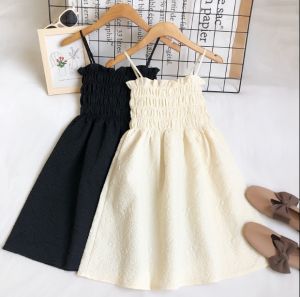 IELGY korean style womens high waist and thin solid color dress with fungus