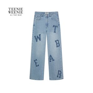 TEENIE WEENIE | Vintage Patched Embroidery Straight Leg Jeans