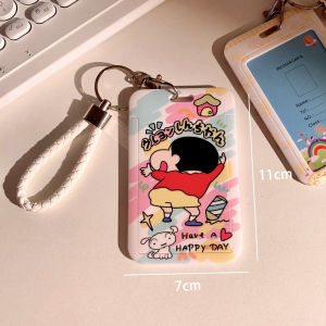 Cute Crayon Xylo Student Lunch Card Holder Office Access Control ID Card Holder Work Badge Lanyard Campus Card Holder