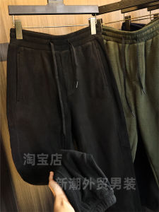 Quần Dài Nam Mùa Đông Dày Dặn Ấm Áp Quần Dài Nam Mùa Thu Đông Quần Dài Thường Ngày Màu Trơn Quần Dài Ống Rộng