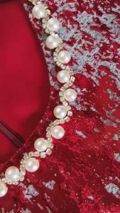 Đầm Gấm Hoàng Gia Thượng hạng Cao cấp Kết Hạt Thủ Công DL840 Đầm Dự Tiệc