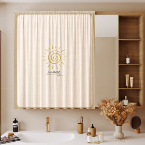 YINSHANG | Sliding Track No-Drill Makeup Table Mirror Curtain