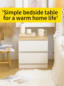Bedside Cabinet Storage Shelf Rack Drawer Coffee Tea Table Storing Cupboard