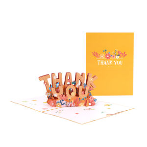 Thank You Card Creative 3D DIY High-end Design