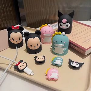 New Cartoon Animal Cable Bite Protector Cartoon Data Line Cord Protective Case Cute Animals Winder Organizer Holder For iPhone  iWatch Fast Charger Charging Cable Protective Cocer