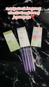 FYPN12 Pulpen Aesthetic Pastel Set Tinta Hitam Halus 0.5mm