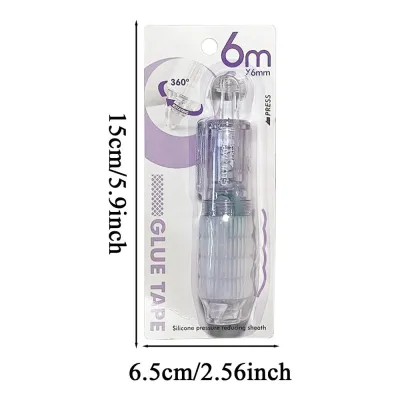 Press Type Glue Pen Erasable & Strong Adhesion Refillable Solid Glue Stick for Scrapbooking Cardmaking Handmade Stationery