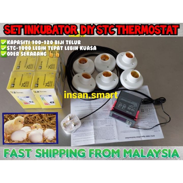 (Ready To Use) STC-1000 STC100 STC 1000 D.I.Y INCUBATOR INSTALL KIT ...