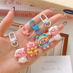 พวงกุญแจบีเวอร์น่ารักสร้างสรรค์1/2ชิ้นพวงกุญแจการ์ตูน Loopy กระเป๋าเป้สะพายหลังจี้ของขวัญอุปกรณ์ประดับตกแต่ง