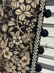 Băng Ruy Băng Nhung Nhung Mới Bùi Nei Home Decor Modern Simple Curtain Tassel Trim Splicing No Sewing Required