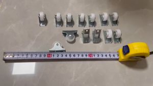 Bánh Xe Trợ Lực Mini 1 Inch Đường Ray Cố Định Con Lăn Nhựa Chống Mài Mòn Màu Trắng Phụ Kiện Nội Thất