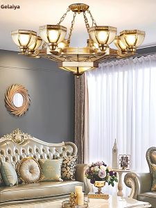 GELAIYA | Retro Antique Copper Pendant Light