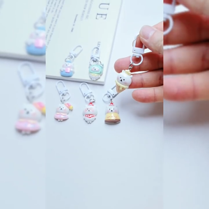 Satu Keluarga Gantungan Kunci Bear Lucu C1443 Ganci Cute Hiasan Tas Wanita Souvenir Hadiah Serbaguna