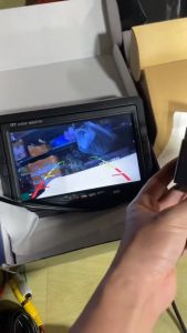 Bộ camera cho ô tô màn hình 7 inch camera lùi 24 đèn led dùng điện 12 - 24Vol