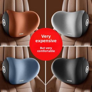 MONLEYTA | German Memory Foam Car Seat Cushion Neck Support Headrest Driving Comfortable Vehicle Interior Lumbar Protection Pillow Pair