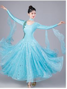 Modern Dance National Standard New Arrival Dance Dress Show Performance Clothes Ballroom Dance Waltz Dress Modern Dance Competition