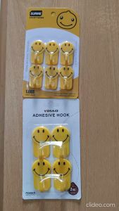Gantungan Baju Smile / Tempelan Pengait Serbaguna / Hook Gantungan Kamar