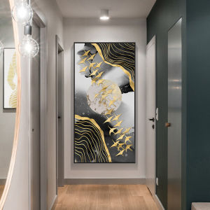GUANGMANZHI | Feng Shui Money Tree Wall Art Modern Minimalist Hallway Vertical Decor