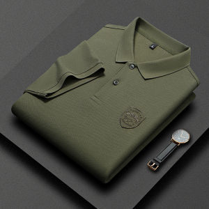 Áo Polo Nam Cao Cấp Thêu Tay Mùa Hè Tay Ngắn Phong Cách Thông Minh Thời Trang Công Sở Dạo Phố Cổ Bẻ