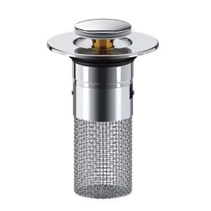 Long Pop-Up Sink Drains Filter Bathroom Press Bounce Basin Plug Stopper Wash Basin Hair Catcher Sink Strainer Kitchen Supplies