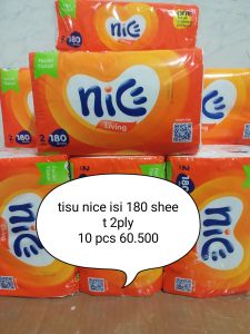 Tissue/Tisu Nice Living 180 Lembar 10 pack