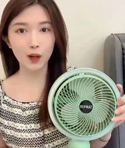 Quạt tích điện có đèn ngủ thông minh thế hệ mới không chổi than có 3 tốc độ