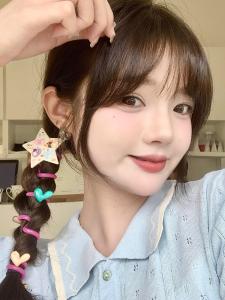 เครื่องมือสร้างปุ๋ยฟองสบู่ สายโทรศัพท์ ยางรัดผม ยางยืดสูง ไม่ทำลายผม ชุดรัดผมหลายสี