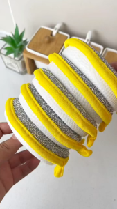 ✅SG Ready Stocks✅JOMO Double Sided Scrub Sponge Kitchen Dish Sponge Non Scratch Cleaning Scouring Pad