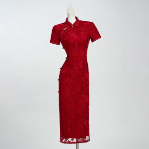 XIULI | Red Cheongsam Beautiful New Chinese Style Wedding and Everyday Wear