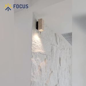 Wabi Sabi Yellow Marble Wall Lamp Led Bedside Japan Bedroom Living Room Wall Light Travertine Stair Corridor Decor Sconce