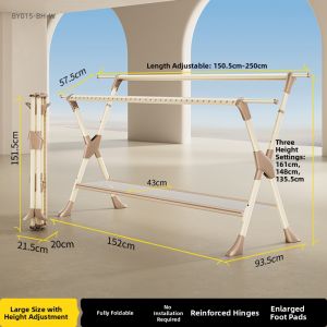 BIREN | Space-saving Folding Clothes Drying Rack