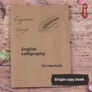 English Calligraphy Copying Copybook Es round Strokes Smooth Strokes Novice Quick-Forming Male and Female Students Beautiful Flower Body
