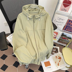 Mens Summer Lightweight Quick-Dry Outdoor Sports Jacket UV Protection Breathable Couples Fleece-Lined Hooded Coat
