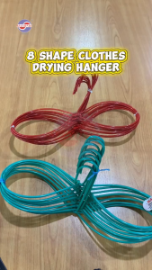 MAXONIC 8 PCS JEANS HANGER | CLOTHES HANGER | ROUND/S SHAPE HANGER | PENYANGKUT BAJU | JEANS