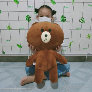 GẤU BÔNG BROWN CHO BÉ SIZE LỚN DỄ THƯƠNG VẢI NHUNG MỊN CAO CẤP XUẤT DƯ