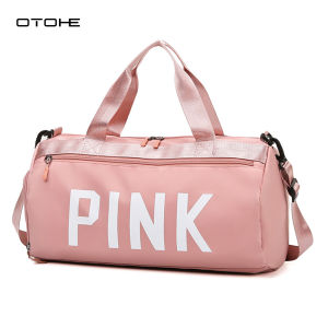 OTOHE Mens Sports Bag Travel Bag Fashion Fitness Bag Fashion Luggage Bag Waterproof Oxford Cloth Handbag Outdoor Sling Bag Gym Fashion Men Women Dry Wet Separation Portable Travel Yoga Swimming Bag