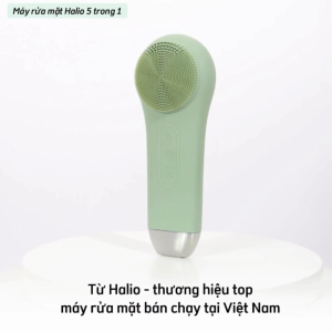 Máy Rửa Mặt Massage Tích Hợp Liệu Pháp Ánh Sáng Và Nhiệt Halio Multi-Task Cleansing & Massaging Device - Hàng Chính Hãng