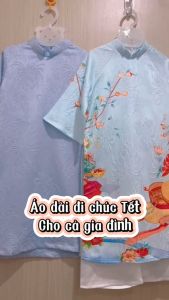 Áo Dài Tết Ivy Áo Dài Cách Tân Áo Dài Truyền Thống May Sẵn In 3D Màu Sắc Tươi Trẻ Chất Liệu Cao Cấp
